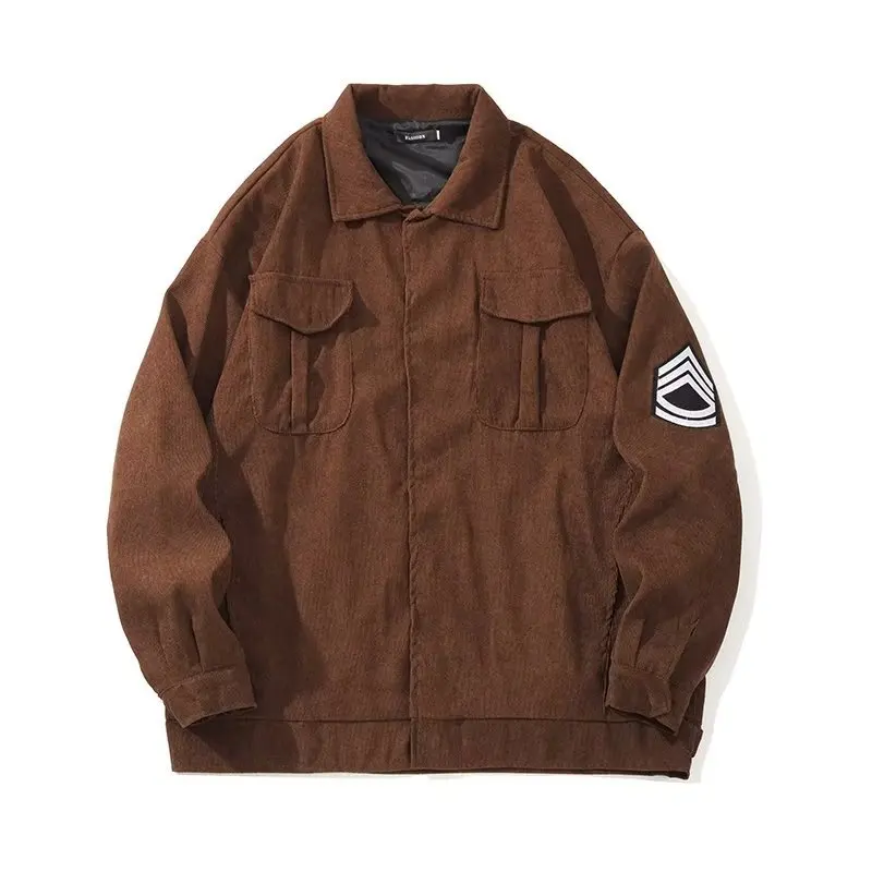 Spring and Autumn New Men's Japan Style Retro Loose Casual Jacket Men's Corduroy Off Shoulder Sleeve Coat
Spring and Autumn New Men's Japan Style Retro Loose Casual Jacket Men's Corduroy Off Shoulder Sleeve Coat