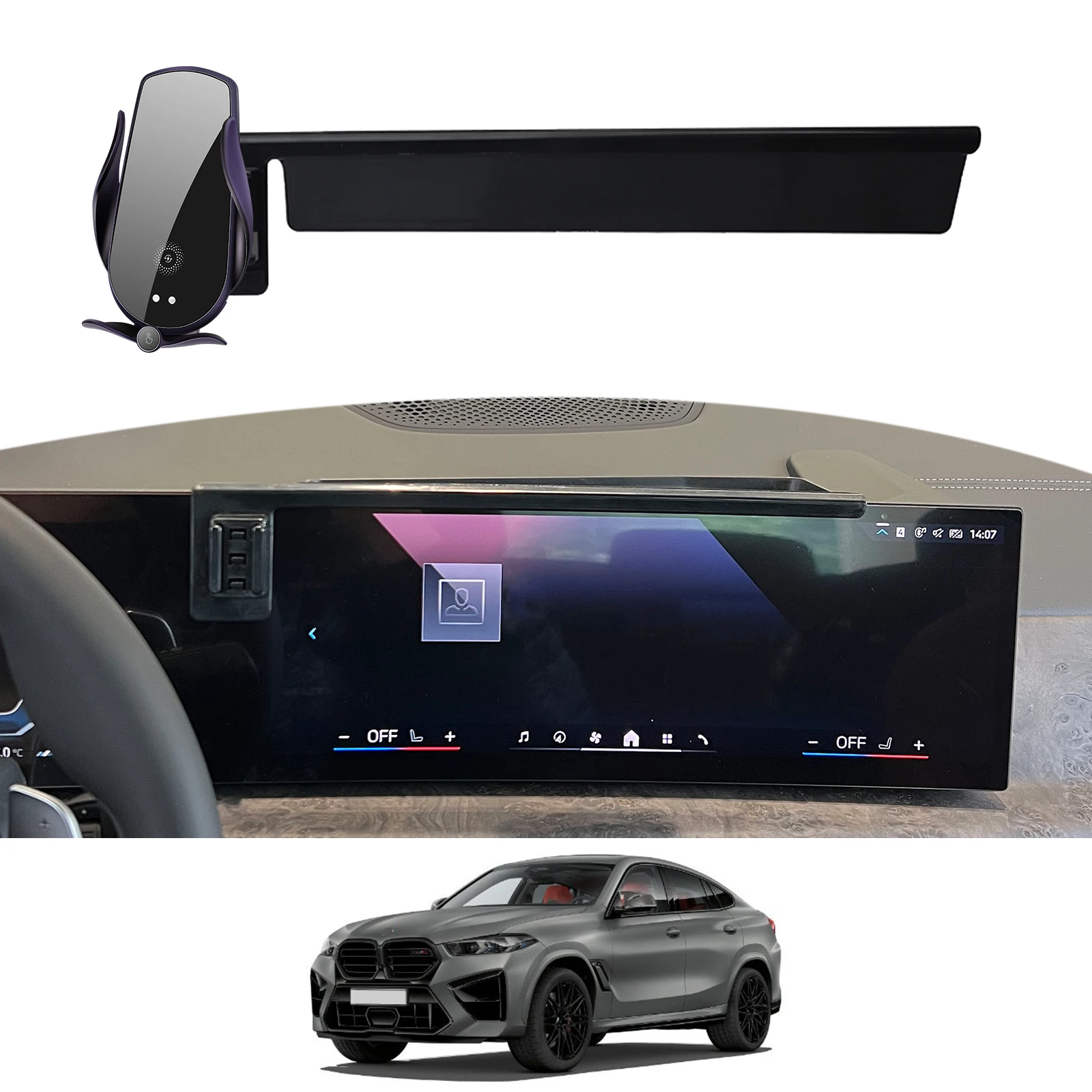 for BMW X6 2023 2024 2025 G06 Phone Holder Screen Fixed Navigation Bracket Base Wireless Charging Accessories
for BMW X6 2023 2024 2025 G06 Phone Holder Screen Fixed Navigation Bracket Base Wireless Charging Accessories