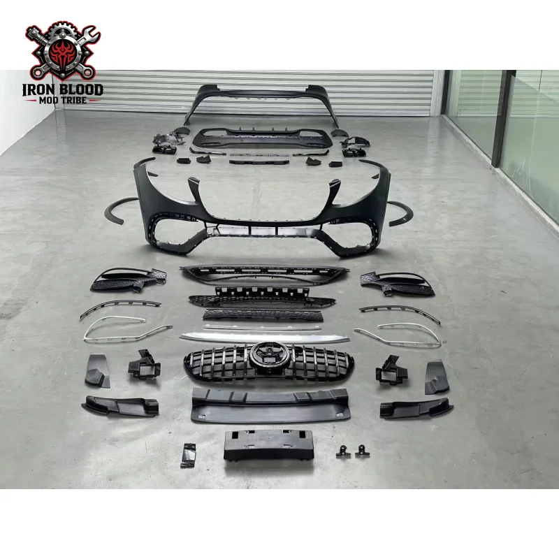 Suitable for Mercedes-Benz GLE modification to GLE63, includes front , rear bumper, grille, made of plastic, in stock
Suitable for Mercedes-Benz GLE modification to GLE63, includes front , rear bumper, grille, made of plastic, in stock