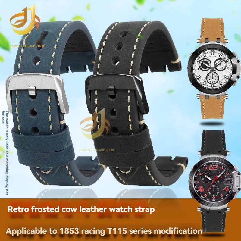 T115417 Bracelet 22mm For Tissot 1853 Racing Series T115.417 Band Moto GP Retro Matte Cowhide Watch strap belt hex screwdriver
T115417 Bracelet 22mm For Tissot 1853 Racing Series T115.417 Band Moto GP Retro Matte Cowhide Watch strap belt hex screwdriver