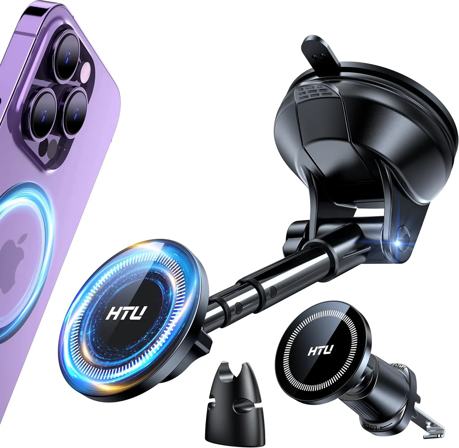 2025 Upgraded Magsafe Car Mount, 80LBS Suction & Military-Grade, Magnetic Phone Holder for iPhone 17 16 15 14 Pro Max Mini, Blac
2025 Upgraded Magsafe Car Mount, 80LBS Suction & Military-Grade, Magnetic Phone Holder for iPhone 17 16 15 14 Pro Max Mini, Blac