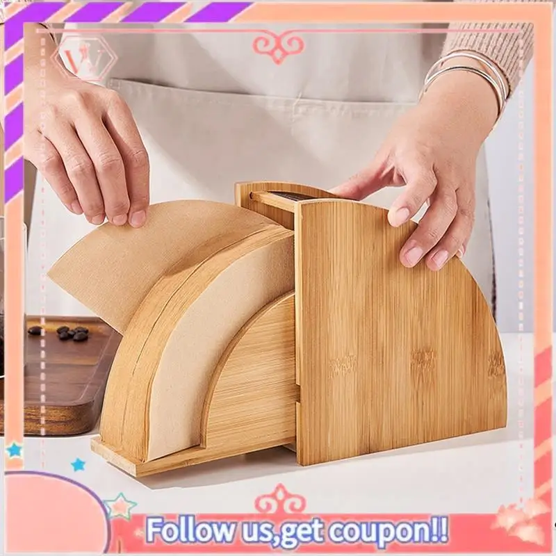 Upgraded Hand Brewed Coffee Filter Paper Storage Rack Set Coffee Filter Paper Storage Box Solid Wood Filter Paper Storage Rack
Upgraded Hand Brewed Coffee Filter Paper Storage Rack Set Coffee Filter Paper Storage Box Solid Wood Filter Paper Storage Rack