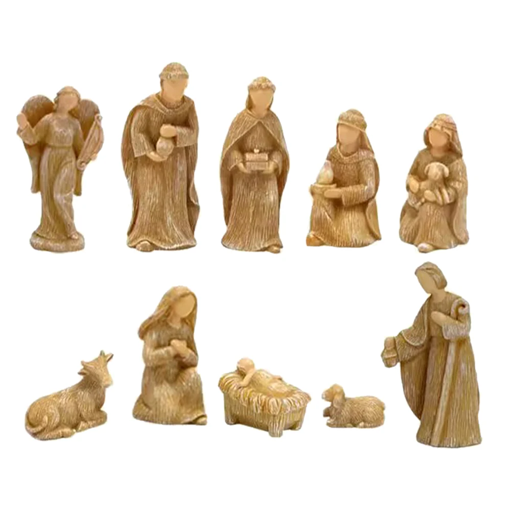 10Pcs Handcrafted Jesus Birth Statues Fine Detail Christmas Decorative Set for Courtyard Library Dining Room Display
10Pcs Handcrafted Jesus Birth Statues Fine Detail Christmas Decorative Set for Courtyard Library Dining Room Display