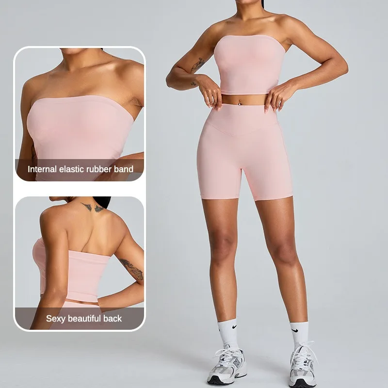 Fitness yoga sports top gym fitness sexy sports women backless gym yoga short tube top Jacket yoga sport bra clothes for women
Fitness yoga sports top gym fitness sexy sports women backless gym yoga short tube top Jacket yoga sport bra clothes for women