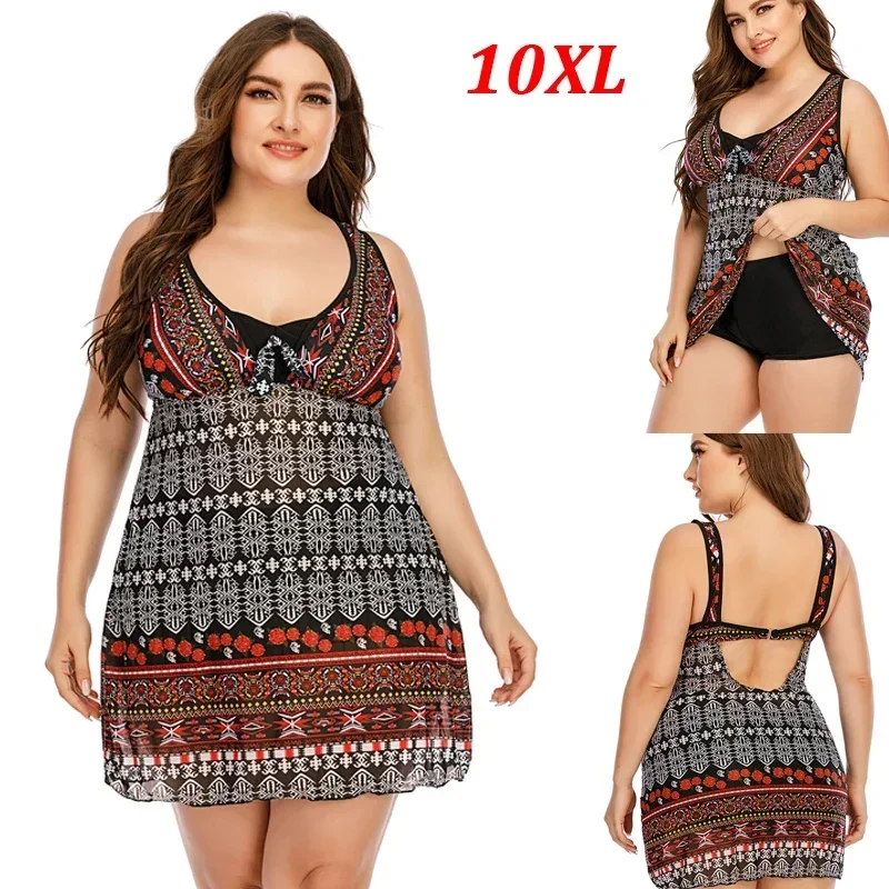 New Super Large Size 8XL 10XL Two Piece Tankini Swimsuit Women Retro Swimwear Swimming Suit For Ladies Dress Skirt
New Super Large Size 8XL 10XL Two Piece Tankini Swimsuit Women Retro Swimwear Swimming Suit For Ladies Dress Skirt
