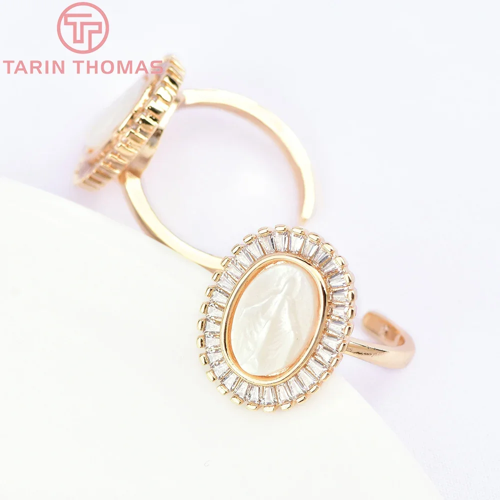 (5950) 15x18.5MM 24K Gold Color Brass with Zircon Oval Open Adjustable Size Charms Ring Jewelry Making Findings Wholesale
(5950) 15x18.5MM 24K Gold Color Brass with Zircon Oval Open Adjustable Size Charms Ring Jewelry Making Findings Wholesale