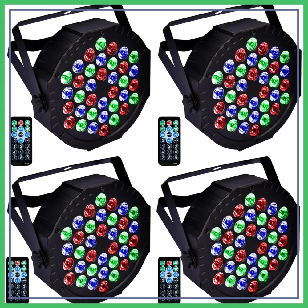 Sound Activated LED Stage Light, 36 RGB Par Light with Remote for Parties, Disco, Weddings
Sound Activated LED Stage Light, 36 RGB Par Light with Remote for Parties, Disco, Weddings