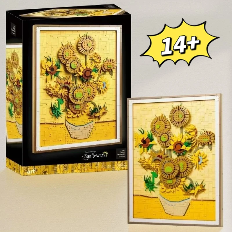 2025 New Creative Decoration Toys Sunflower World-famous Art Painting Van Gogh Model Building Blocks For Kids Birthday DIY Gifts
2025 New Creative Decoration Toys Sunflower World-famous Art Painting Van Gogh Model Building Blocks For Kids Birthday DIY Gifts