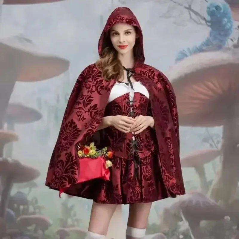 plus Size Little Red Riding Hood Cosplay Costume Sexy Dress for Adult Women Halloween Carnaval Purim Party Wear
plus Size Little Red Riding Hood Cosplay Costume Sexy Dress for Adult Women Halloween Carnaval Purim Party Wear