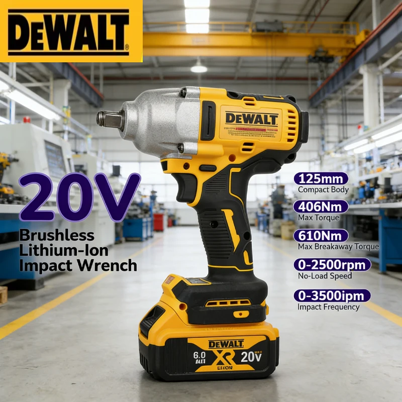 DeWalt DCF900 High Torque Brushless 20V Electric Impact Wrench Powered Electric Durable for Professiona Naked Tool
DeWalt DCF900 High Torque Brushless 20V Electric Impact Wrench Powered Electric Durable for Professiona Naked Tool