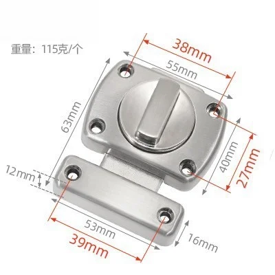 Zinc alloy small latch, thickened wooden door left and right buckle, buckle bolt, spring door surface lock
Zinc alloy small latch, thickened wooden door left and right buckle, buckle bolt, spring door surface lock