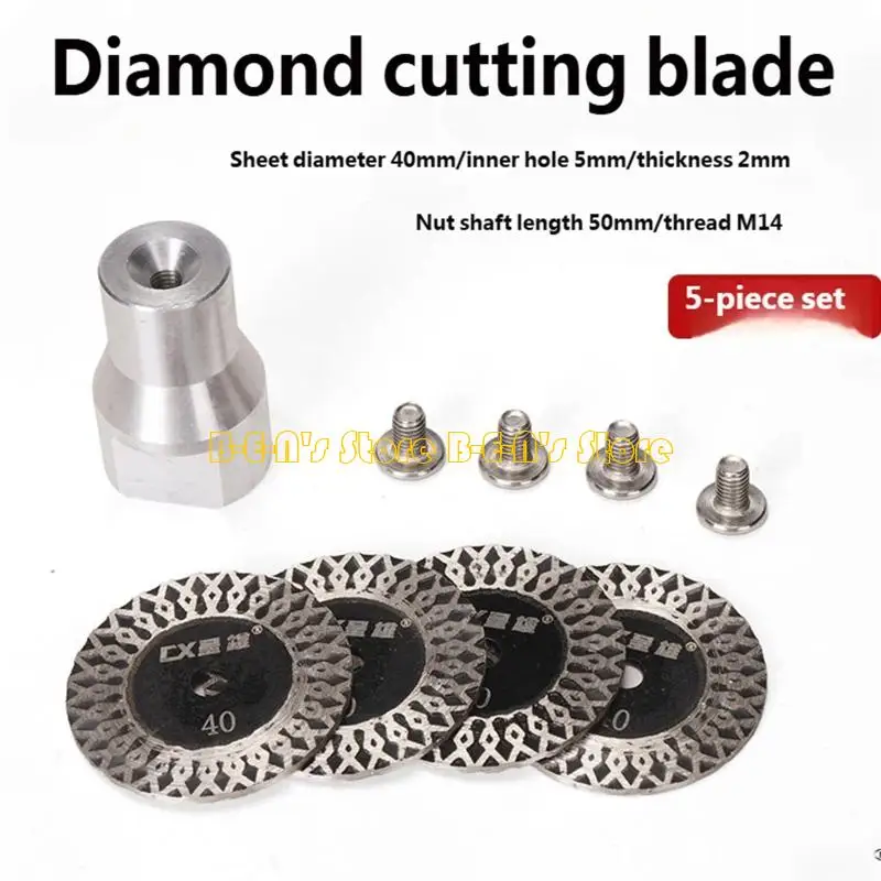 Y1AD 5PCS Stone Cutting Disc Set For Angles Grinders M 14 Aluminum Alloy Shanks 4Cm Blade For Granites Stone Concrete
Y1AD 5PCS Stone Cutting Disc Set For Angles Grinders M 14 Aluminum Alloy Shanks 4Cm Blade For Granites Stone Concrete