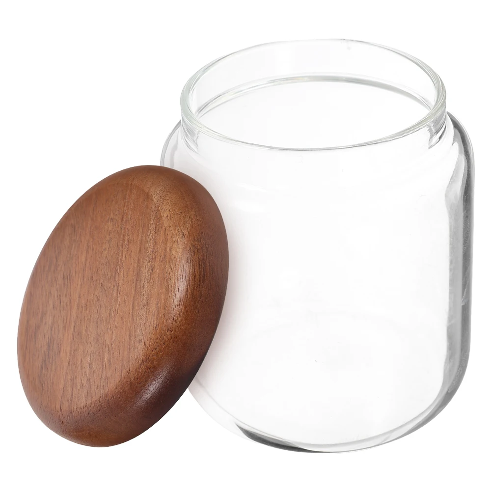 Glass Food Storage Container 300ml Small Transparent Sealed Jar Wood Lid Airtight Canister Sugar Tea Coffee Holder Kitchen
Glass Food Storage Container 300ml Small Transparent Sealed Jar Wood Lid Airtight Canister Sugar Tea Coffee Holder Kitchen