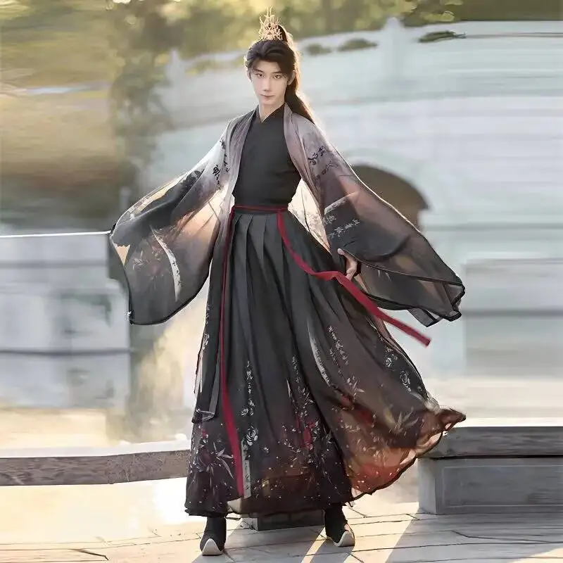 Hanfu Men&Women Chinese Gradient Blue&Brown Printed Hanfu Suits Couples Halloween Cosplay Costume Party Outfit Hanfu Plus Size
Hanfu Men&Women Chinese Gradient Blue&Brown Printed Hanfu Suits Couples Halloween Cosplay Costume Party Outfit Hanfu Plus Size