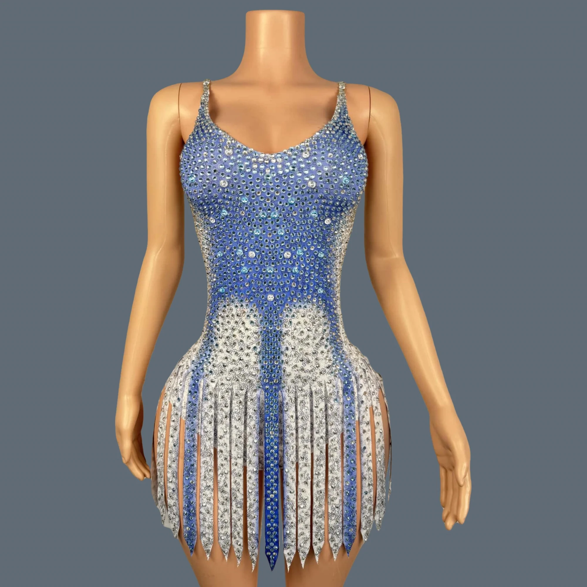 Sparkly Rhinestone Blue Slip Bodysuit Night Club Stage Performance Showgirl Wear Party Sexy Outfit Skinny Bodysuit Bingxueqiyuan
Sparkly Rhinestone Blue Slip Bodysuit Night Club Stage Performance Showgirl Wear Party Sexy Outfit Skinny Bodysuit Bingxueqiyuan