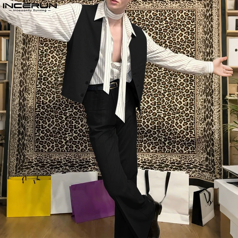 INCERUN Мужские комплекты Однотонные жилеты без рукавов с v-образным вырезом и широкие брюки из 2 предметов Уличная одежда Свободные элегантные модные повседневные мужские костюмы
INCERUN Мужские комплекты Однотонные жилеты без рукавов с v-образным вырезом и широкие брюки из 2 предметов Уличная одежда Свободные элегантные модные повседневные мужские костюмы