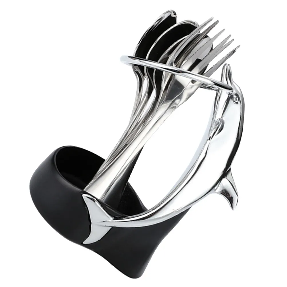 1Set Creative Dolphin Inspired Flatware Holder Set Spoon Fork Stand Modern Kitchen Tableware Storage Holder for Daily Use Gift
1Set Creative Dolphin Inspired Flatware Holder Set Spoon Fork Stand Modern Kitchen Tableware Storage Holder for Daily Use Gift