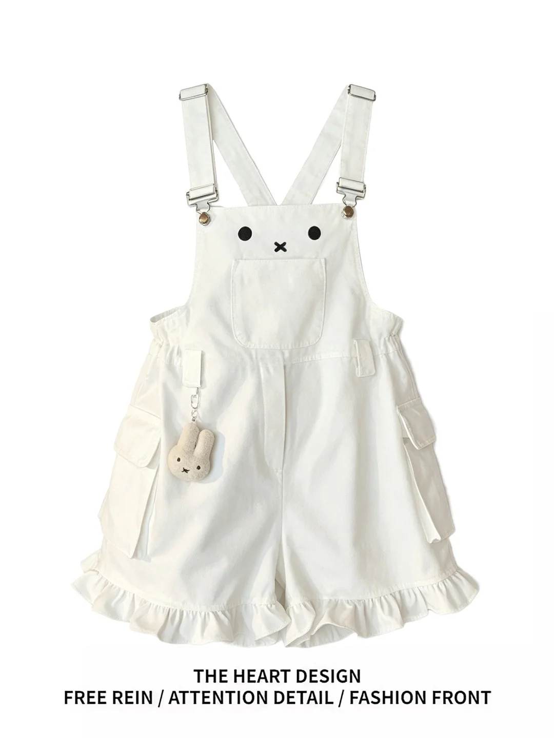 Cute Flower Bud Design Loose Women's Summer Denim Overalls Retro Wash High Waist Wide Leg Casual Short Pants for Teen Girls
Cute Flower Bud Design Loose Women's Summer Denim Overalls Retro Wash High Waist Wide Leg Casual Short Pants for Teen Girls