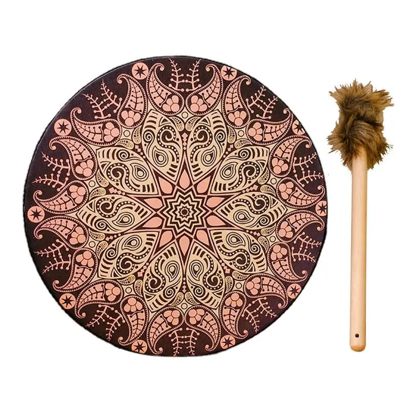 Shaman Drum 25cm Hand Drum Handmade Decoration Leather And Wood Instrumental Shaman Alchemy Moon Drum Symbol Of The Siberian
Shaman Drum 25cm Hand Drum Handmade Decoration Leather And Wood Instrumental Shaman Alchemy Moon Drum Symbol Of The Siberian