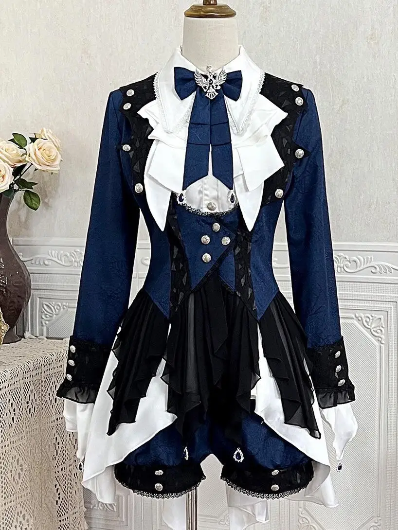 Original Lolita Prince Coat Dress Shorts Dress Japanese Detective Sweet Lolita High Quality Set
Original Lolita Prince Coat Dress Shorts Dress Japanese Detective Sweet Lolita High Quality Set