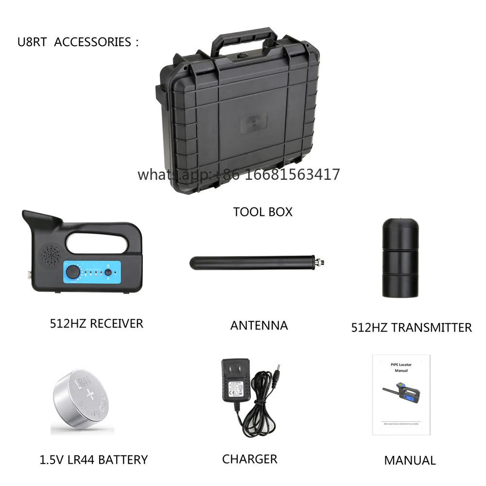 Factory Direct SalesPipe 512Hz Transmitter And Locator Receiver Sonde Pipe Sewer Drain For Repair Replace
Factory Direct SalesPipe 512Hz Transmitter And Locator Receiver Sonde Pipe Sewer Drain For Repair Replace