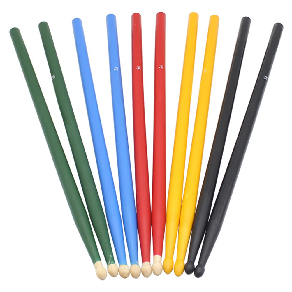 5 Pairs Colorful Drum Hammer Wood Drumsticks Colored Accessories Electronic Maple Jazz Child
5 Pairs Colorful Drum Hammer Wood Drumsticks Colored Accessories Electronic Maple Jazz Child