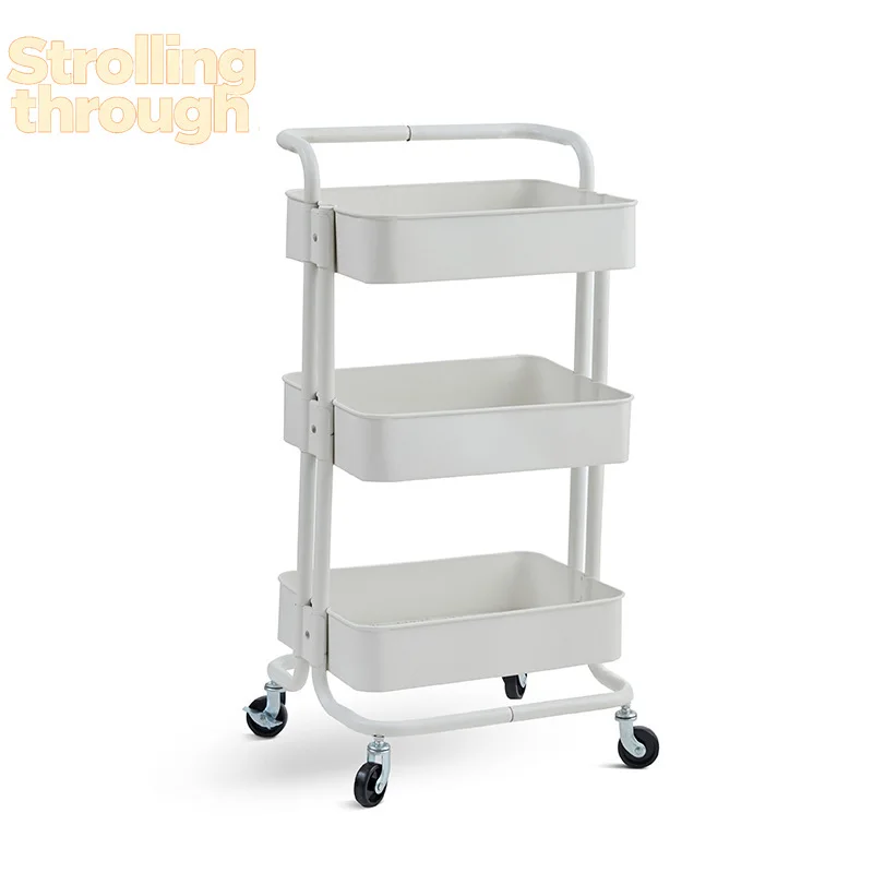 Candy color snack rack kitchen carbon steel movable trolley multi-layer floor living room storage rack
Candy color snack rack kitchen carbon steel movable trolley multi-layer floor living room storage rack