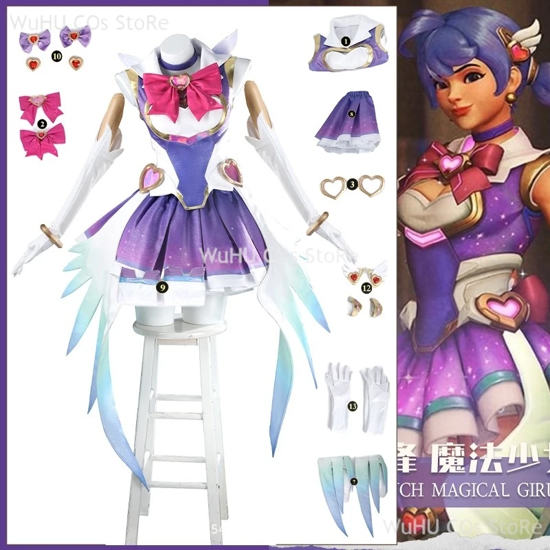 Kiriko Cosplay Costuem Dress Magic Girls Cosplay Purple Dress Women Halloween Party Roleplay Suit Game Over Watch Ow Cosplay
Kiriko Cosplay Costuem Dress Magic Girls Cosplay Purple Dress Women Halloween Party Roleplay Suit Game Over Watch Ow Cosplay