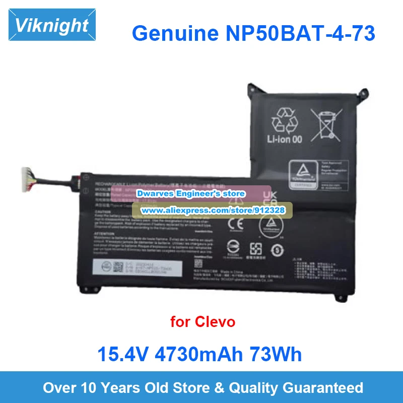 Оригинальный аккумулятор NP50BAT-4-73 15,4 В 73 Втч для Colorful X15 AT 2023 NP50SNC NP7861C Erazer P40 15-E23 16-E23 17-E23 XMG Focus 15
Оригинальный аккумулятор NP50BAT-4-73 15,4 В 73 Втч для Colorful X15 AT 2023 NP50SNC NP7861C Erazer P40 15-E23 16-E23 17-E23 XMG Focus 15