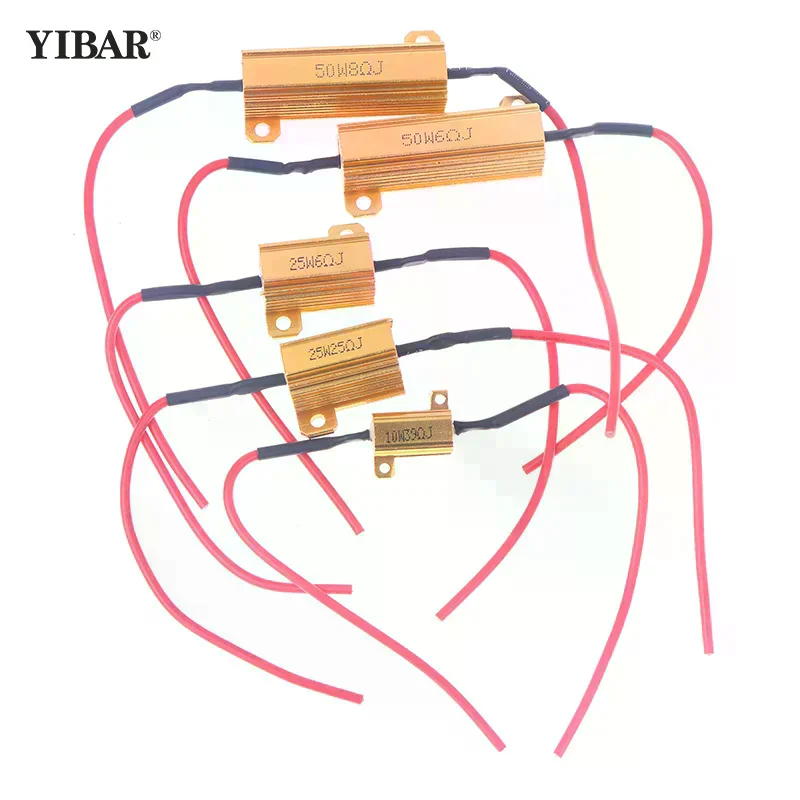 2Sets Car LED Canbus Decoder 10/25/50W 6/8/25/39Ohm Load For Auto Turn Signal Lantern License Plate Lamp Resistors Resistance
2Sets Car LED Canbus Decoder 10/25/50W 6/8/25/39Ohm Load For Auto Turn Signal Lantern License Plate Lamp Resistors Resistance