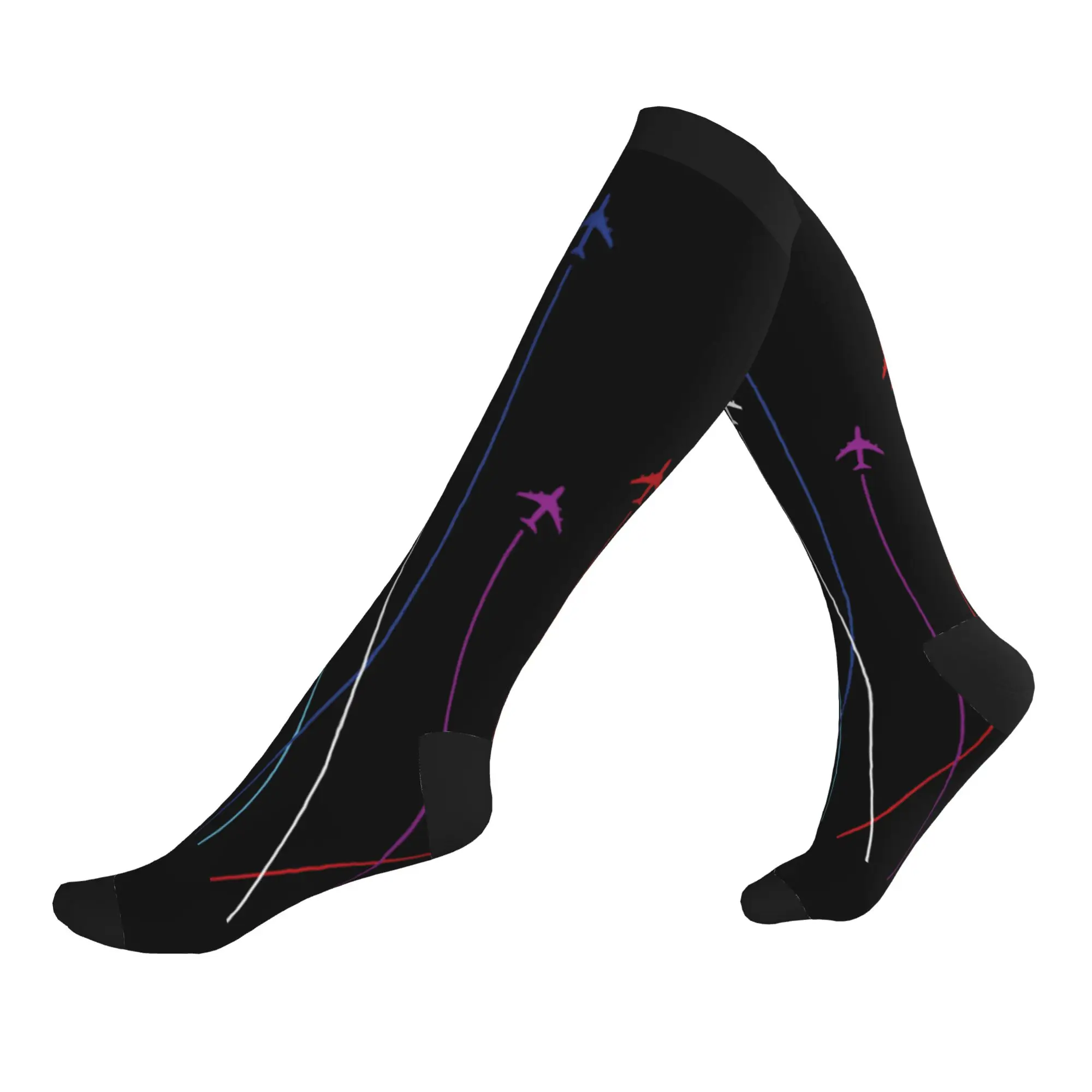 Cool Rainbow Airplanes Flying on Eachother Socks Women Men Warm 3D Printed Aviation Fighter Pilot Basketball Sports Socks
Cool Rainbow Airplanes Flying on Eachother Socks Women Men Warm 3D Printed Aviation Fighter Pilot Basketball Sports Socks