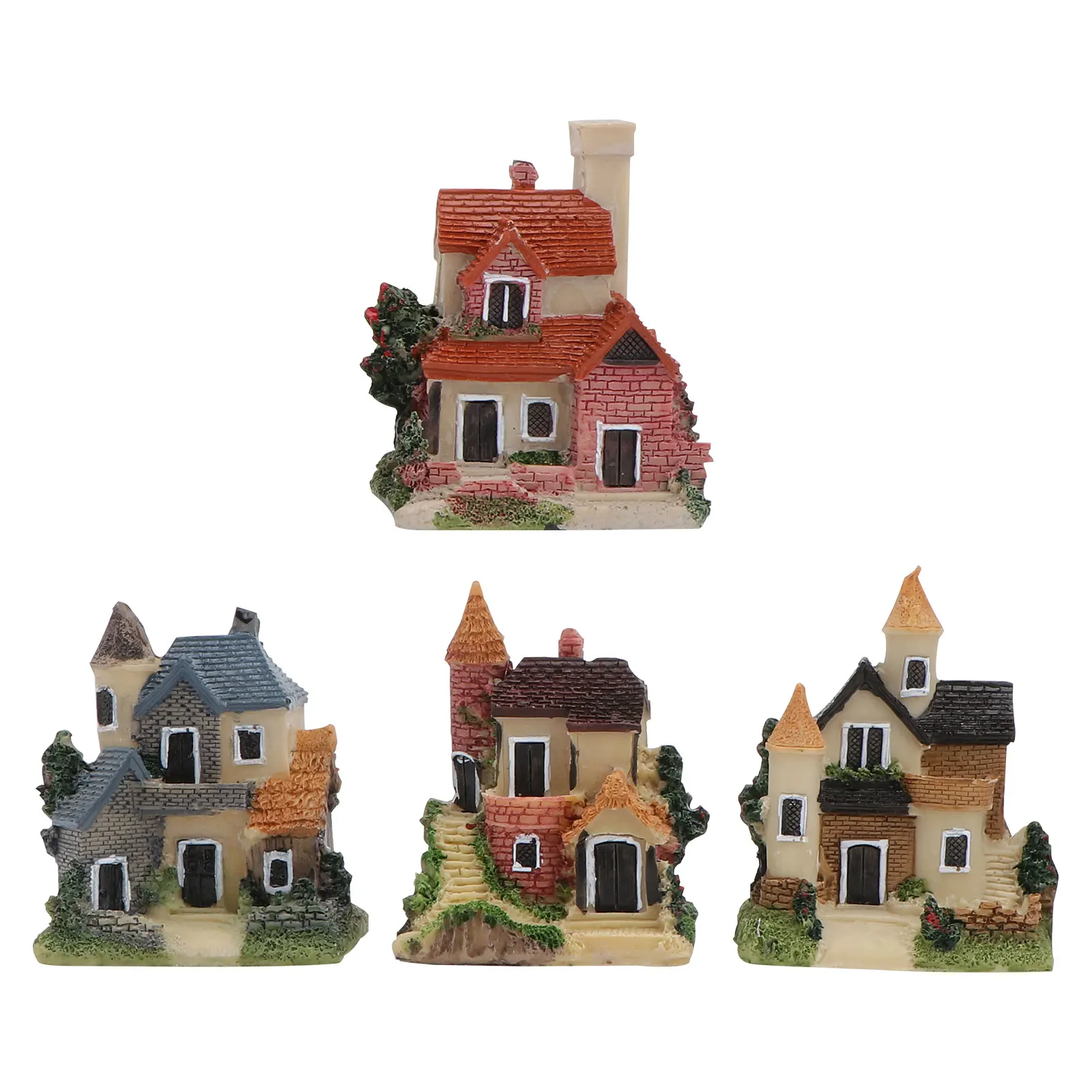 4 Pcs Resin Villa Model Mini House Shape Great Decoration Moss Succulent Bonsai Micro L Garden nament Creative
4 Pcs Resin Villa Model Mini House Shape Great Decoration Moss Succulent Bonsai Micro L Garden nament Creative