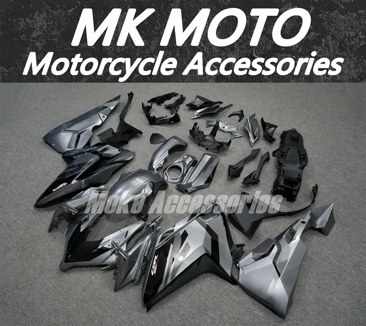 Комплект обтекателей для мотоцикла, подходит для CBR250RR 2017 2018 2019 2020 2021 2022, комплект кузовных деталей, высококачественный АБС-пластик, черный, серебристый.
Комплект обтекателей для мотоцикла, подходит для CBR250RR 2017 2018 2019 2020 2021 2022, комплект кузовных деталей, высококачественный АБС-пластик, черный, серебристый.