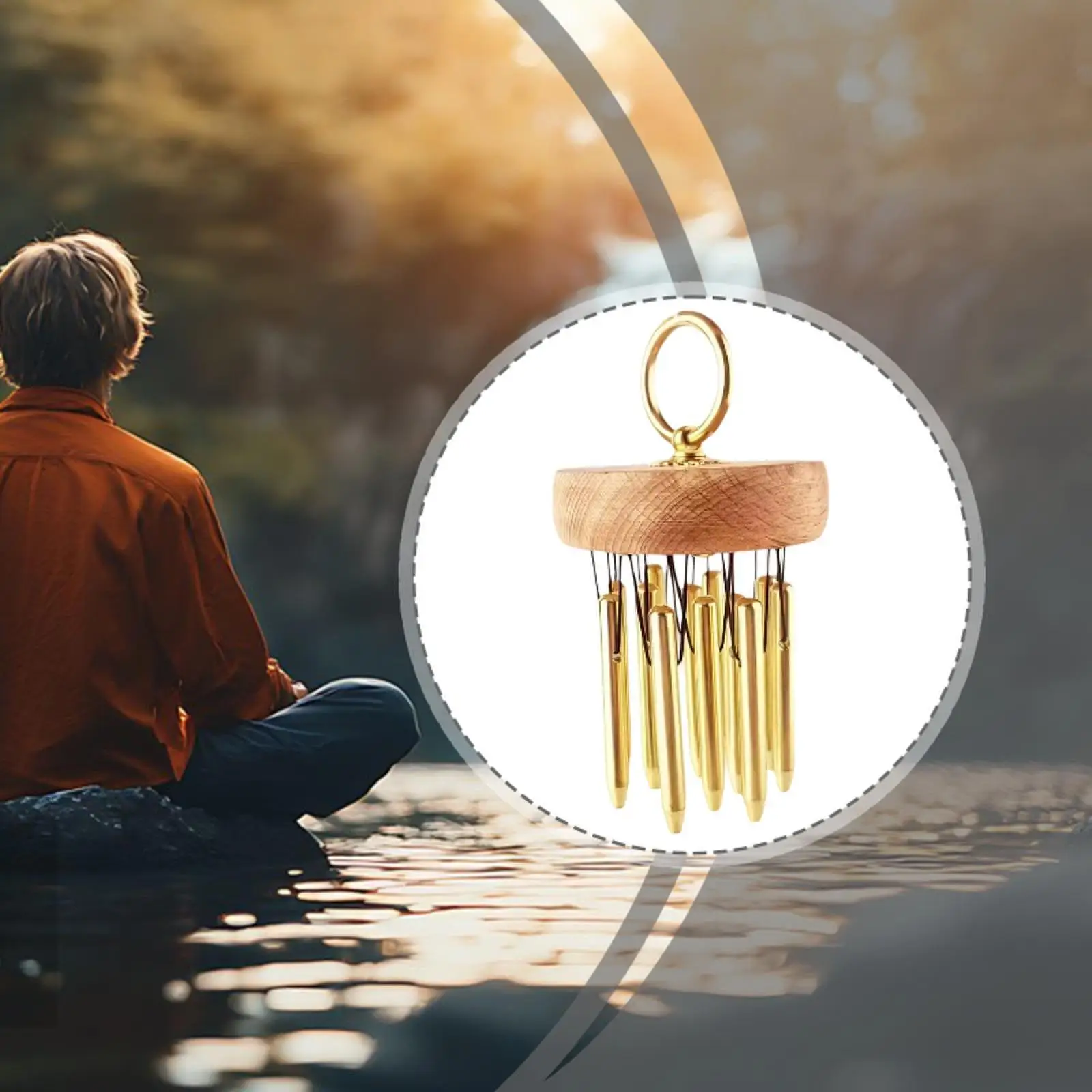 Japanese Wind Chimes Gold Vintage Chord Wind Bell Outdoor Garden Decoration for Home Meditation
Japanese Wind Chimes Gold Vintage Chord Wind Bell Outdoor Garden Decoration for Home Meditation