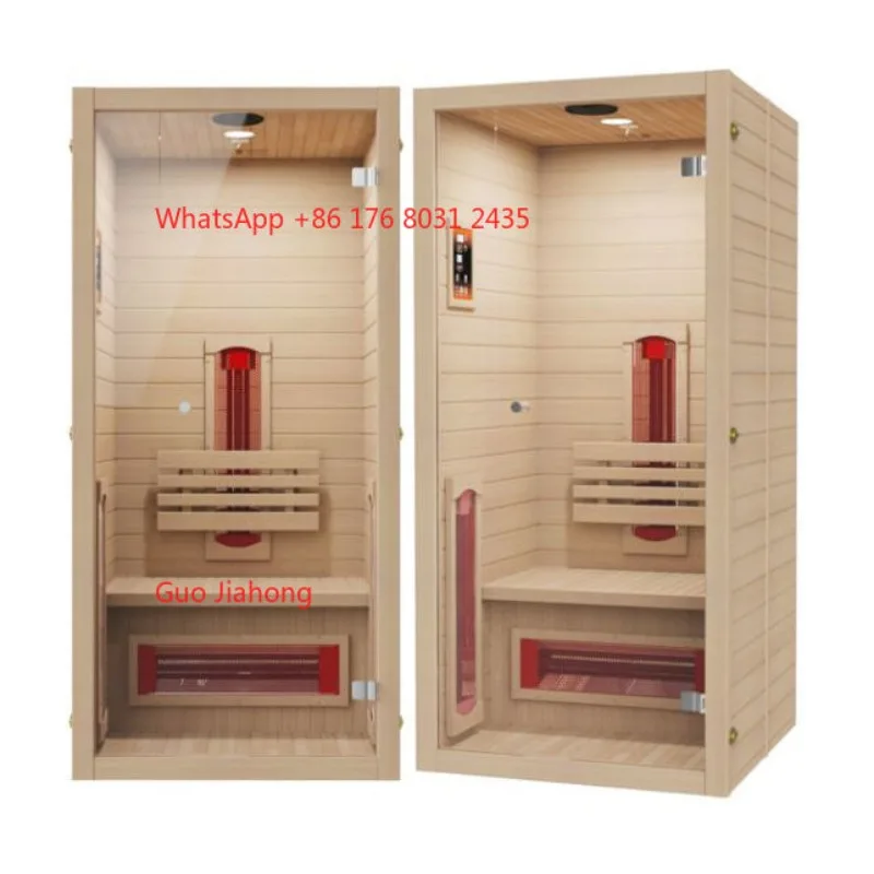 Low emf heating panel Dry Sauna Solid Wood Modern 1-Person Indoor Sauna Room
Low emf heating panel Dry Sauna Solid Wood Modern 1-Person Indoor Sauna Room
