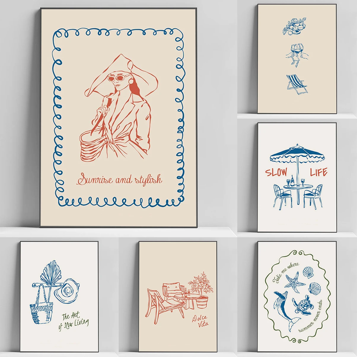 Relaxing Minimalism Seaside Posters Dream of a Slow Life Sunrise Stylish Prints Canvas Posters Decorative Wall Frames For Home
Relaxing Minimalism Seaside Posters Dream of a Slow Life Sunrise Stylish Prints Canvas Posters Decorative Wall Frames For Home