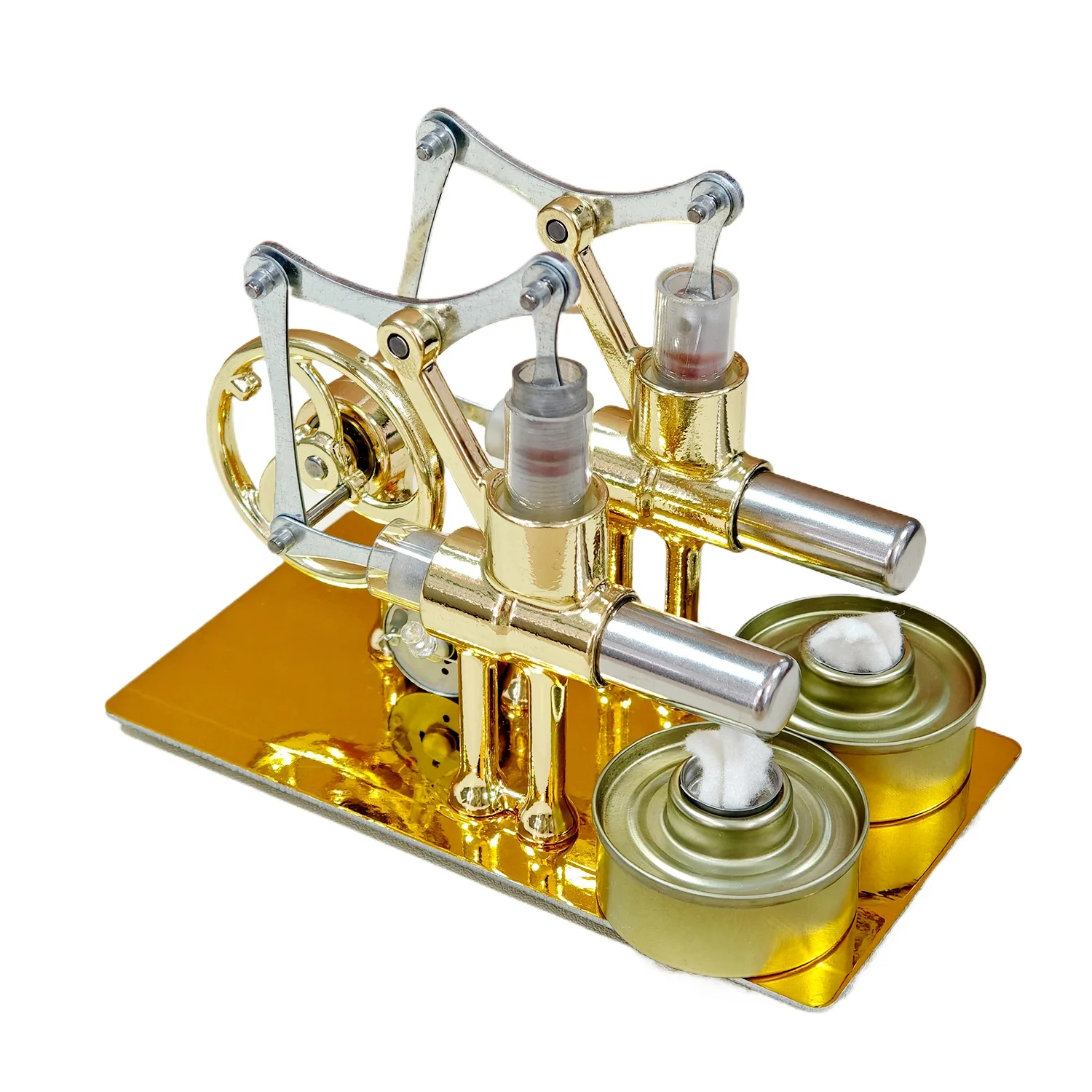 Двухцилиндровый двигатель Стирлинга: игрушка-генератор, модель для физических экспериментов, учебное пособие по науке, миниатюрная модель двигателя Стирлинга, украшение
Двухцилиндровый двигатель Стирлинга: игрушка-генератор, модель для физических экспериментов, учебное пособие по науке, миниатюрная модель двигателя Стирлинга, украшение