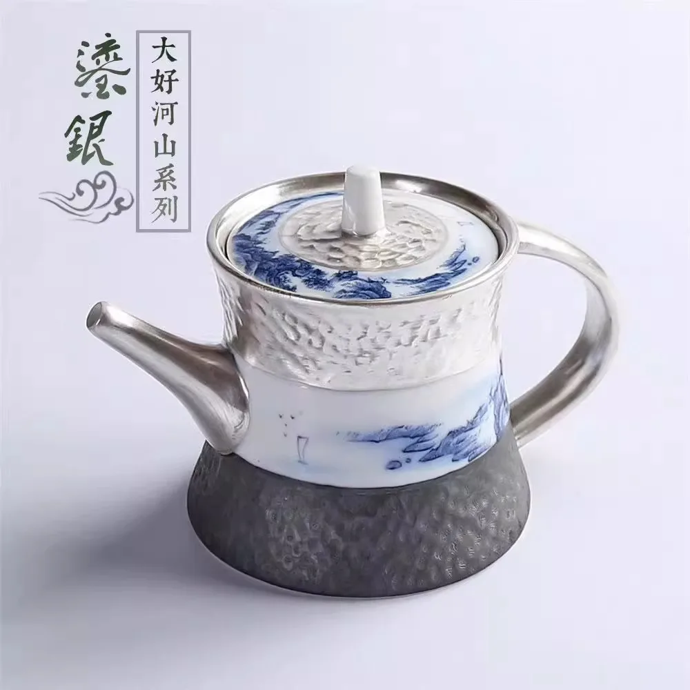 Чайный сервиз из чистого серебра 999 Чаша для чая Sancai, сине-белый фарфор позолоченное серебро Чаша для чая Sancai Чаша из чистого серебра 999 с крышкой
Чайный сервиз из чистого серебра 999 Чаша для чая Sancai, сине-белый фарфор позолоченное серебро Чаша для чая Sancai Чаша из чистого серебра 999 с крышкой