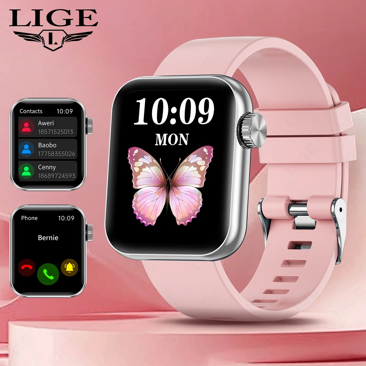 LIGE Men Smart Watch For Women Gift Sport Smartwatch Bluetooth Phone Call Custom Watch Face Smart Bracelet Wristwatch 1.85 Inch
LIGE Men Smart Watch For Women Gift Sport Smartwatch Bluetooth Phone Call Custom Watch Face Smart Bracelet Wristwatch 1.85 Inch