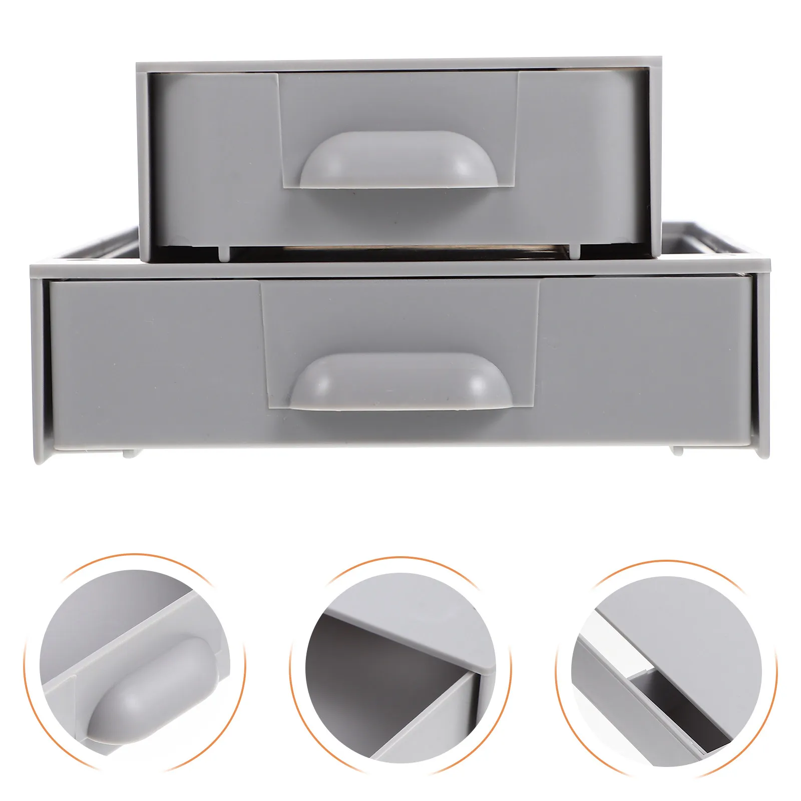2Pcs Desk Under Table Storage Box Hidden Drawer Organizer Punch-Free Office Stationery Container Large Capacity Multi-Function
2Pcs Desk Under Table Storage Box Hidden Drawer Organizer Punch-Free Office Stationery Container Large Capacity Multi-Function