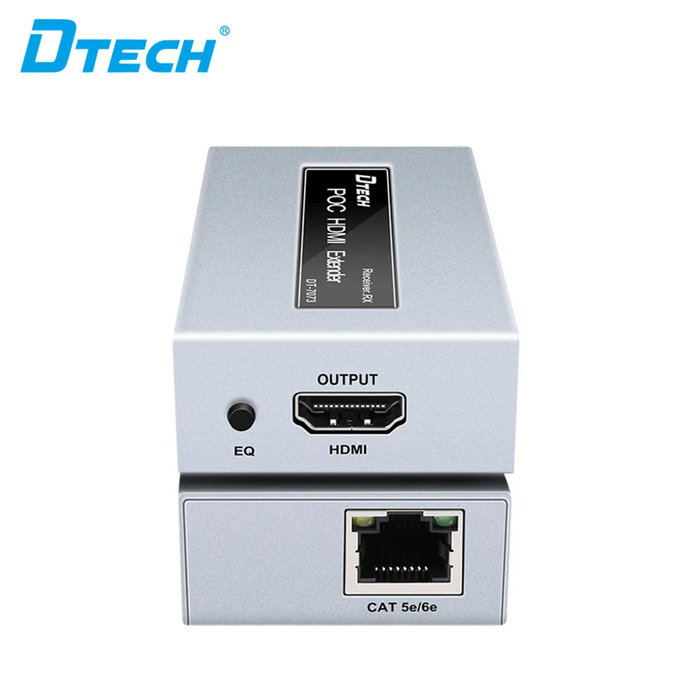 Удлинитель POC HDMI 50 м 1080P при 60 Гц через CAT5e/6e 28AWG DC5V/1A YUV 4:4 225 МГц/2,5 Гбит/с HDMI-удлинитель для компьютерного монитора
Удлинитель POC HDMI 50 м 1080P при 60 Гц через CAT5e/6e 28AWG DC5V/1A YUV 4:4 225 МГц/2,5 Гбит/с HDMI-удлинитель для компьютерного монитора
