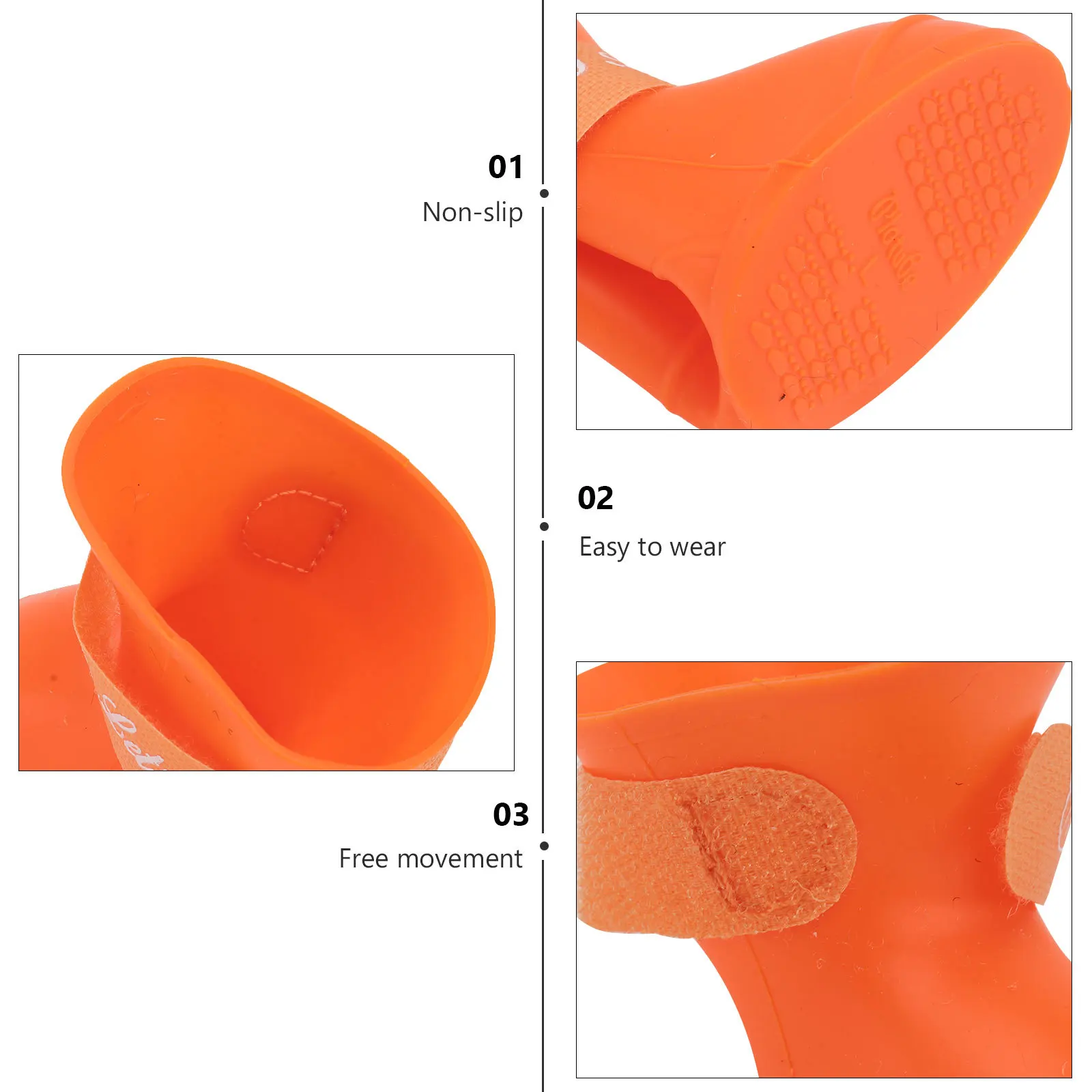 Pet Rain Shoes Dog PVC Non toxic Flexible Waterproof Anti skid Rubber Boot Wet Feet Mud Wooden Floors Deck Beach
Pet Rain Shoes Dog PVC Non toxic Flexible Waterproof Anti skid Rubber Boot Wet Feet Mud Wooden Floors Deck Beach