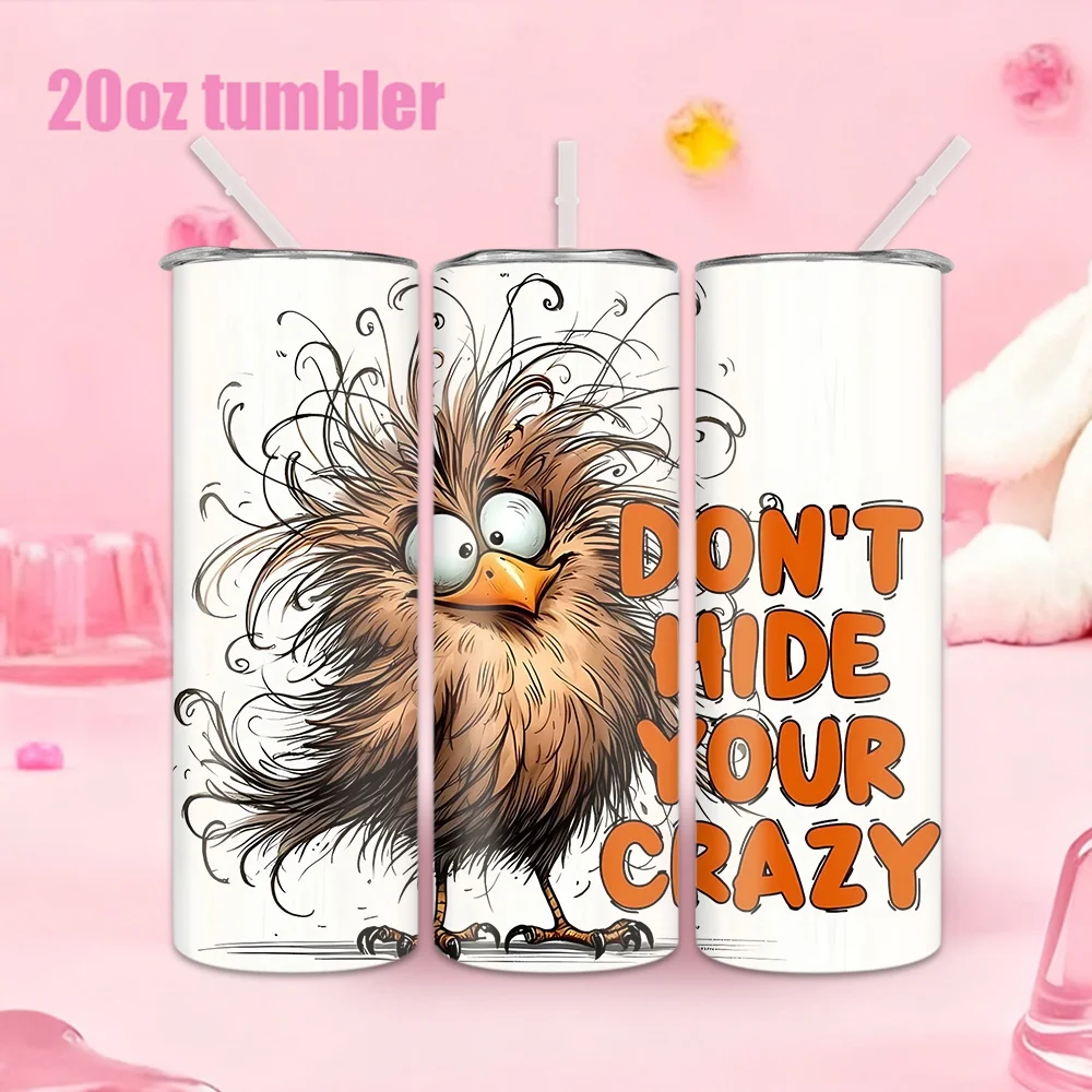 1pc Stainless Steel Water Bottle/Cup with Bird Pattern and Straw — 20oz (591ml)
1pc Stainless Steel Water Bottle/Cup with Bird Pattern and Straw — 20oz (591ml)