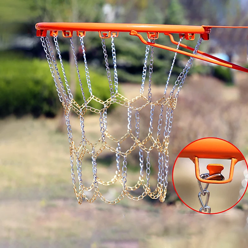 Galvanized Chain Basketball Net Metal Chain Basket Frame Basketball Target Net Sports Rims Rustproof Outdoor Basketball Net
Galvanized Chain Basketball Net Metal Chain Basket Frame Basketball Target Net Sports Rims Rustproof Outdoor Basketball Net