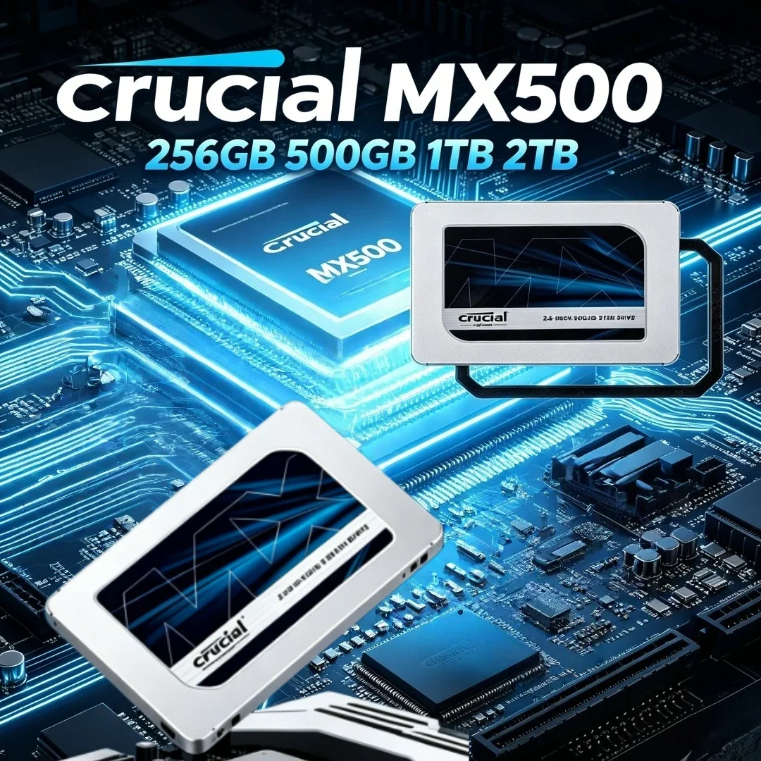 Student Office Popular Hot Sale SSD Crucial MX500 2.5 Inch SATA 3D NAND Upgrade Disk 256GB 500GB 1TB 2TB
Student Office Popular Hot Sale SSD Crucial MX500 2.5 Inch SATA 3D NAND Upgrade Disk 256GB 500GB 1TB 2TB