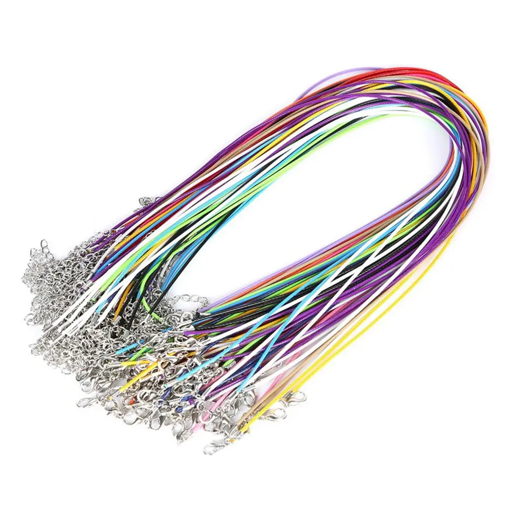 10 Pcs Wax Rope Necklace Cord 1 5mm Diameter 45cm Length with Clasp Extension Chain for Jewelry Making Crafting Supplies
10 Pcs Wax Rope Necklace Cord 1 5mm Diameter 45cm Length with Clasp Extension Chain for Jewelry Making Crafting Supplies