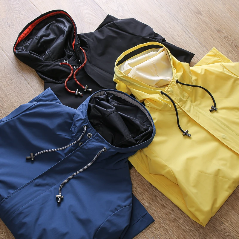 Rainproof Outdoor Hooded Casual Jacket Men's Workwear Loose Fit Spring Youth Popular Long Sleeve Zipper Closure Outerwear
Rainproof Outdoor Hooded Casual Jacket Men's Workwear Loose Fit Spring Youth Popular Long Sleeve Zipper Closure Outerwear