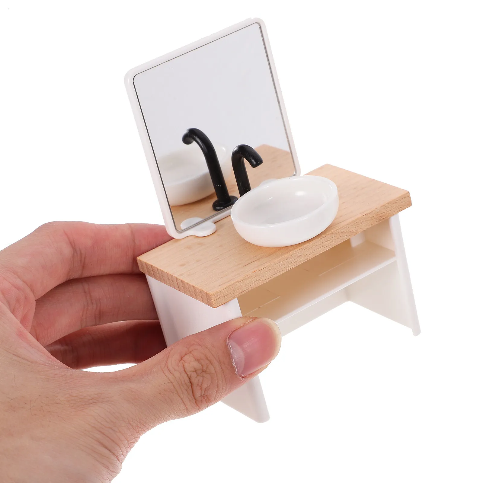 Miniature Bathroom Wash Basin Wood Plastic Cabinet Mini House Decoration Photography Prop Miniature Furniture Ornament Mini
Miniature Bathroom Wash Basin Wood Plastic Cabinet Mini House Decoration Photography Prop Miniature Furniture Ornament Mini