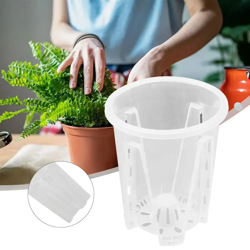 Breathable Root Control Transparent Flower Pot Plastic with Tray Phalaenopsis Orchid Pots Beautiful With Stomata Planting Pot
Breathable Root Control Transparent Flower Pot Plastic with Tray Phalaenopsis Orchid Pots Beautiful With Stomata Planting Pot