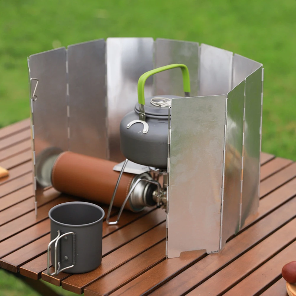 10 Plates Camping Portable Stove Wind Shield Aluminum Alloy Foldable BBQ Gas Burner Windproof Screen Guard Wind Shield Deflector
10 Plates Camping Portable Stove Wind Shield Aluminum Alloy Foldable BBQ Gas Burner Windproof Screen Guard Wind Shield Deflector